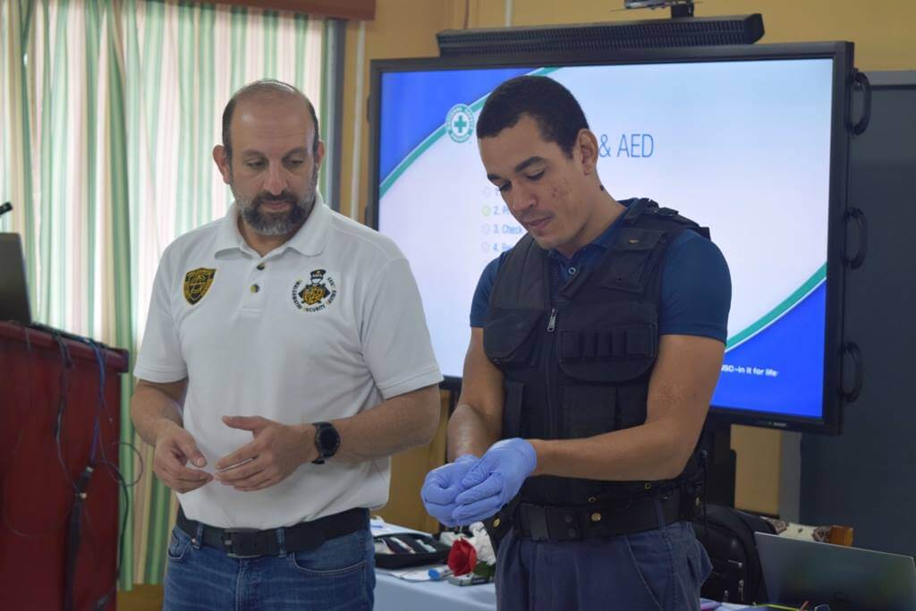 First Aid Training conducted by Edgar Aboud - Amalgamated Security Saving Lives Program - Regional Recognition Awards