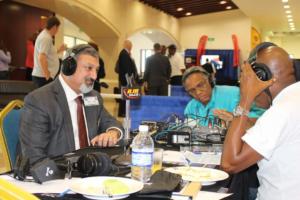 Amalgamated Security Chairman Michael Aboud on Radio IMG 5146