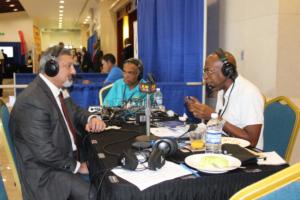 Amalgamated Security Chairman Michael Aboud on Radio IMG 5147