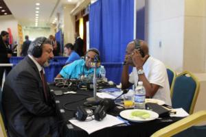 Amalgamated Security Chairman Michael Aboud on Radio IMG 5148