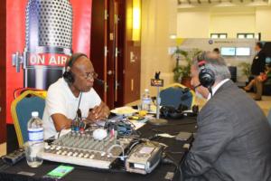 Amalgamated Security Chairman Michael Aboud on Radio IMG 5149